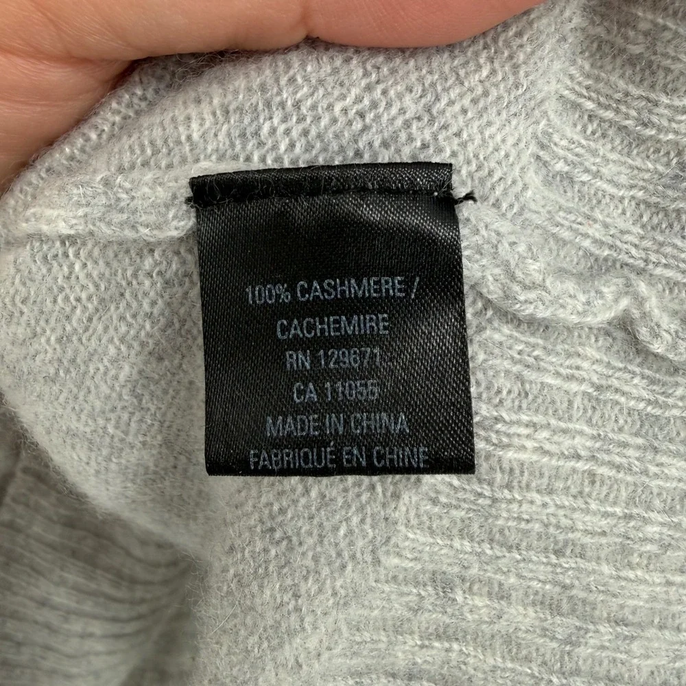 SKULL CASHMERE X SOULCYCLE 'SOUL' CREWNECK‎ CASHMERE SWEATER MEDIUM -- NOTE FLAW